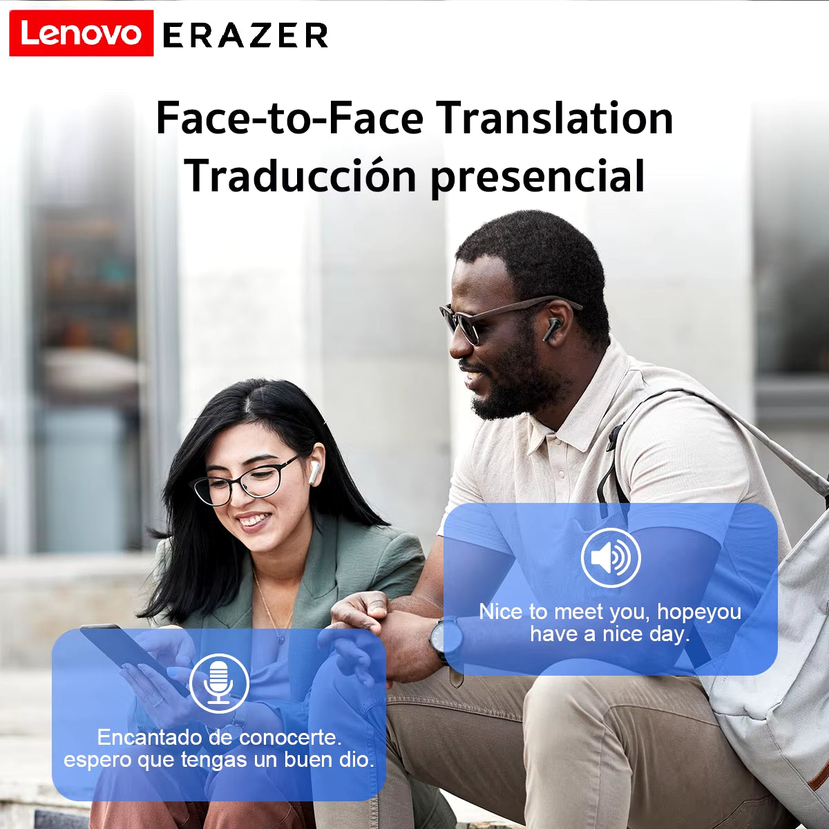  Bluetooth Language Translator Earphones